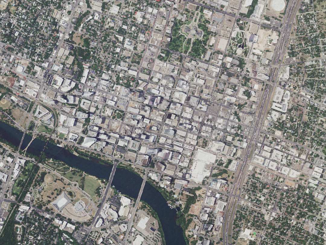 Aerial view of Austin, Texas