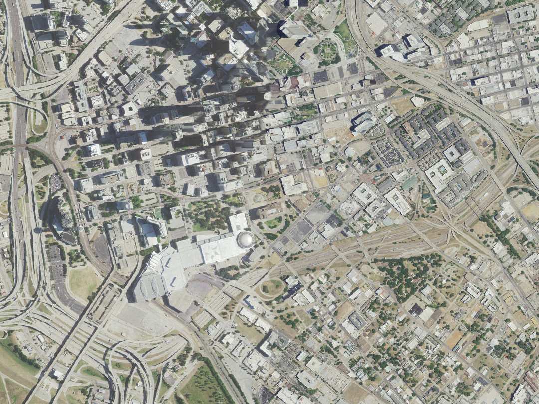 Aerial view of Dallas, Texas