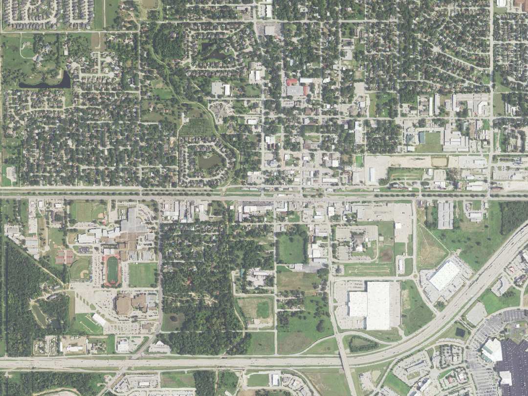 Aerial view of Katy, Texas