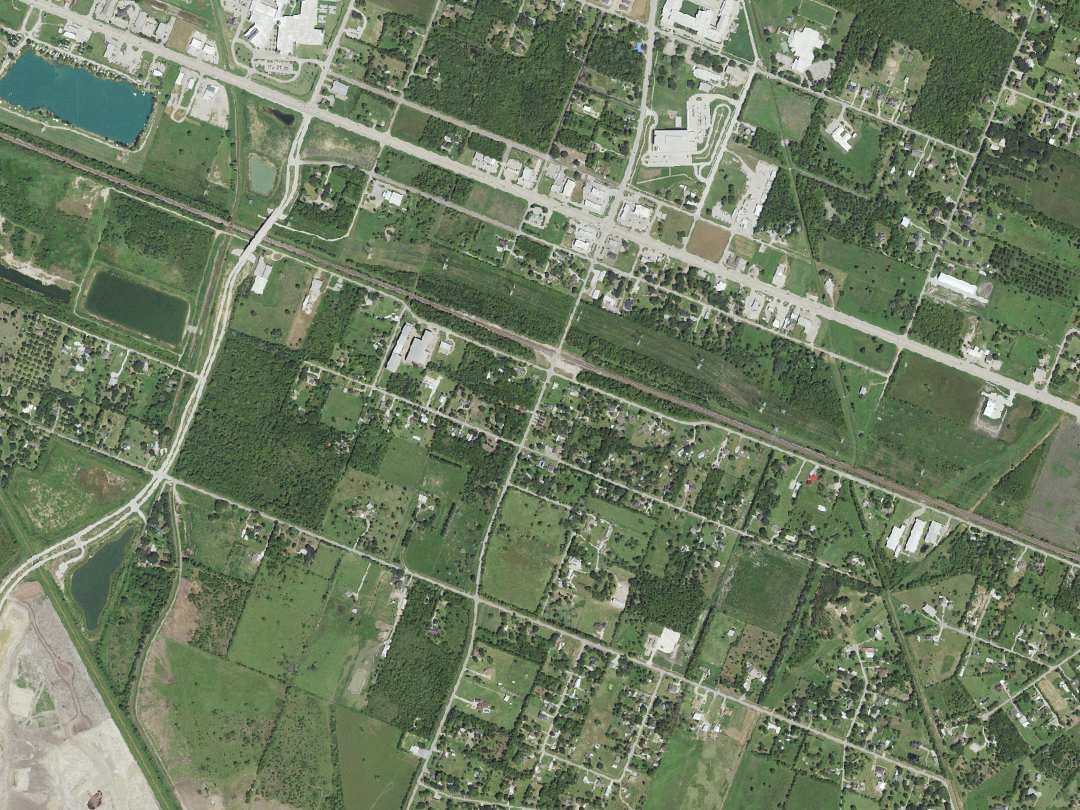 Aerial view of Manvel, Texas