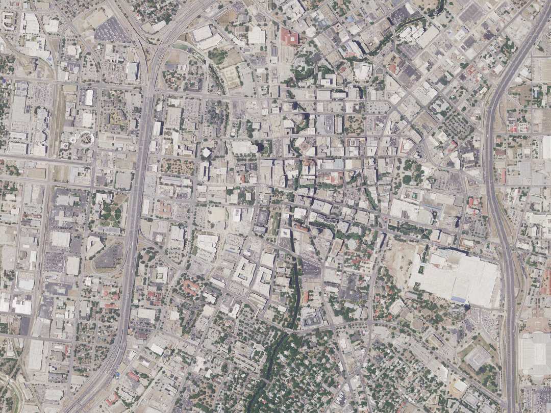 Aerial view of San Antonio, Texas